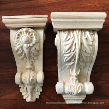 Decorativo artesanal tallado madera floral romana corbel